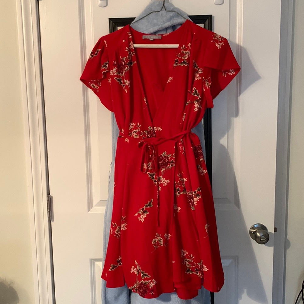 Wrap dress.
